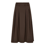 AnyaCC Midi Pleat Skirt - Mocca