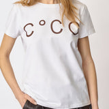 SignatureCC New Tee - White/DarkBrown