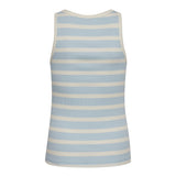 GrannyCC Rib Emb. Tank Top - offWhite/Paleblue