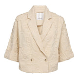 EltonCC Flower Blazer - Bone