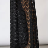 HarrietCC Lace Skirt Pant - Black