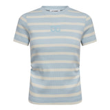 GrannyCC Gathering Stripe Tee - offWhite/Paleblue