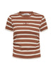 GrannyCC Gathering Stripe Tee - OffWhite/Suntan
