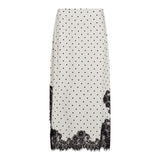 AmeliCC Dot Lace Skirt - Off white