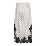 AmeliCC Dot Lace Skirt - Off white