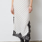 AmeliCC Dot Lace Skirt - Off white