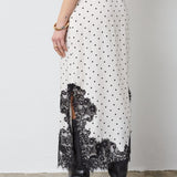 AmeliCC Dot Lace Skirt - Off white