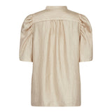 TassyCC Lace SS Puff Shirt - Bisquit