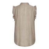 ReggieCC Frill Top - Taupe