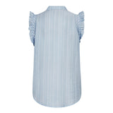 ReggieCC Frill Top - Pale Blue