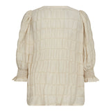 MichaCC SS V-Blouse - Bisquit