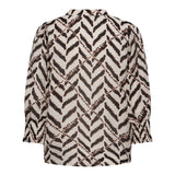 MemphisCC SS V-Blouse - Off white