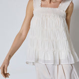 JerryCC Smock Strap Top - Off white