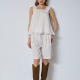JerryCC Smock Strap Top - Off white