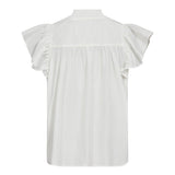 SunriseCC Frill SS V-Top - Off white