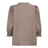 CallumCC Lace Puff V-Shirt - Taupe