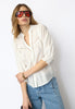 CallumCC Lace Puff V-Shirt - White
