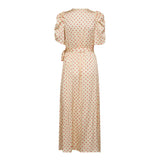 CambriaCC Dot Wrap Dress - Off white
