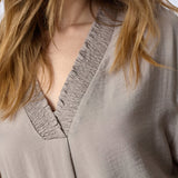 CallumCC Pleat Tunic V-Dress - Taupe