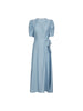HeraCC SS Wrap Dress - Pale Blue
