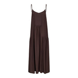 SunriseCC Block Strap Dress - Dark Brown