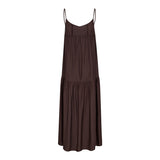 SunriseCC Block Strap Dress - Dark Brown