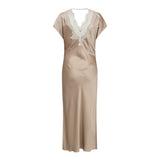 IdunCC Asym Lace Dress - Bisquit