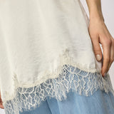 IdunCC Lace Crop Dress - Off white