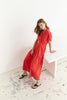 ElaraCC Wrap SS Dress - Flame