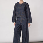 SiggaCC Stripe Jacket - Denim Blue - Co'couture