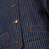 SiggaCC Stripe Jacket - Denim Blue - Co'couture