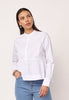 PoppyCC LS Flare Blouse - White