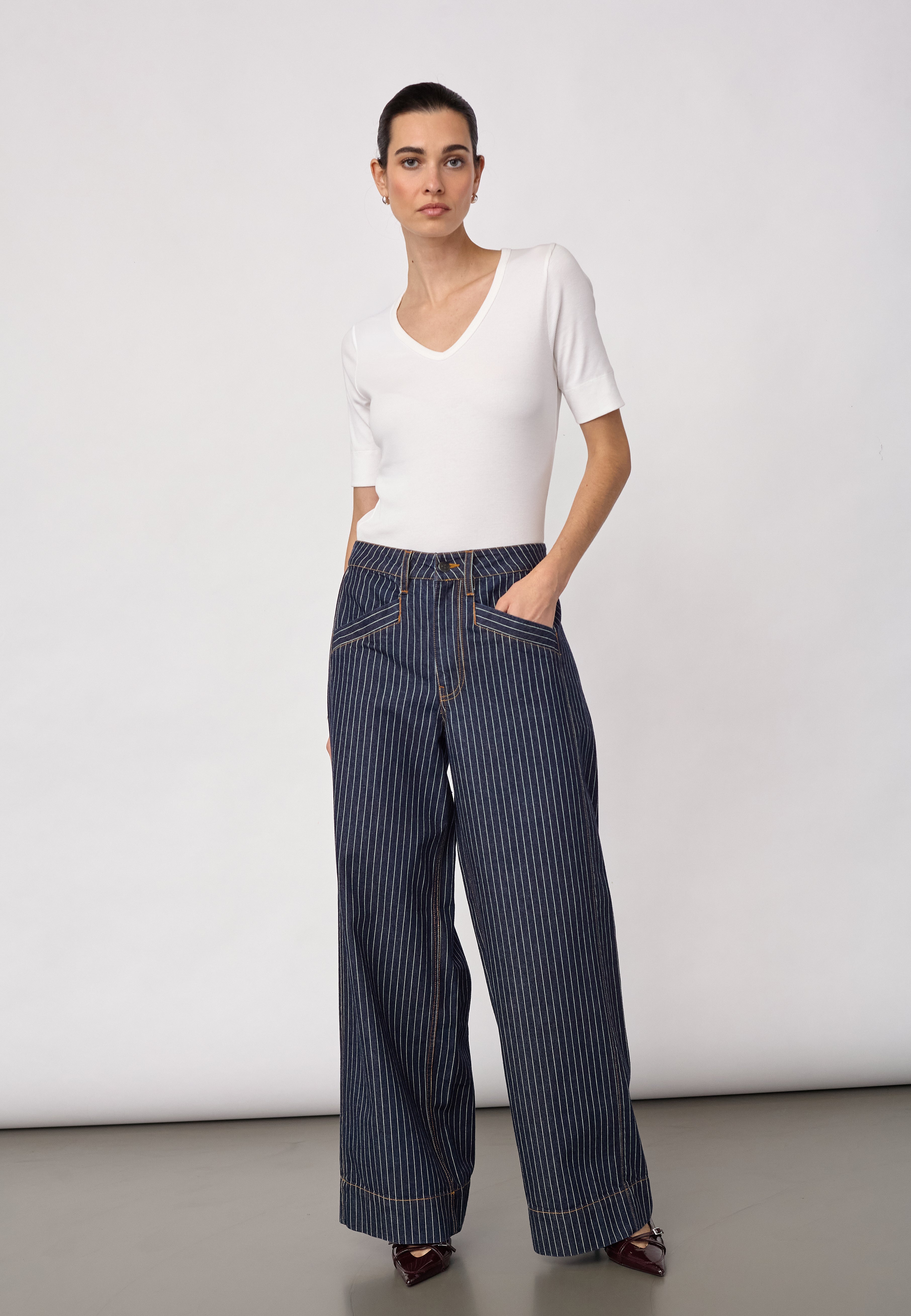 SiggaCC Stripe Pant - Denim Blue - Co'couture