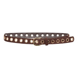 SennaCC Eyelet Belt - Dark Brown