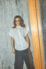 PoppyCC Elastic Cuff SS Shirt - White