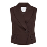 AliniCC Wrap Vest - Dark Brown