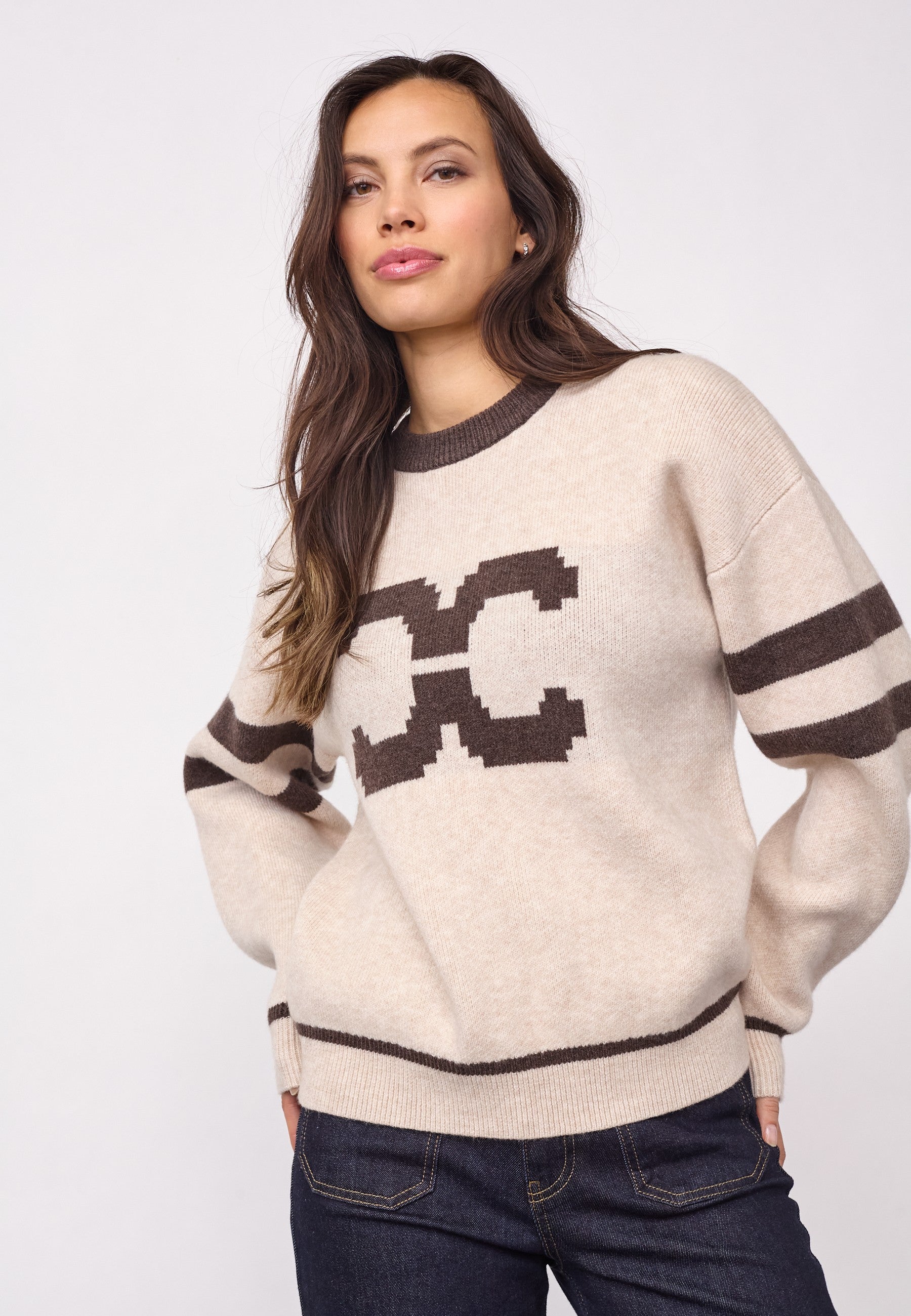RowCC Coco Logo Knit - Creme - Co'couture
