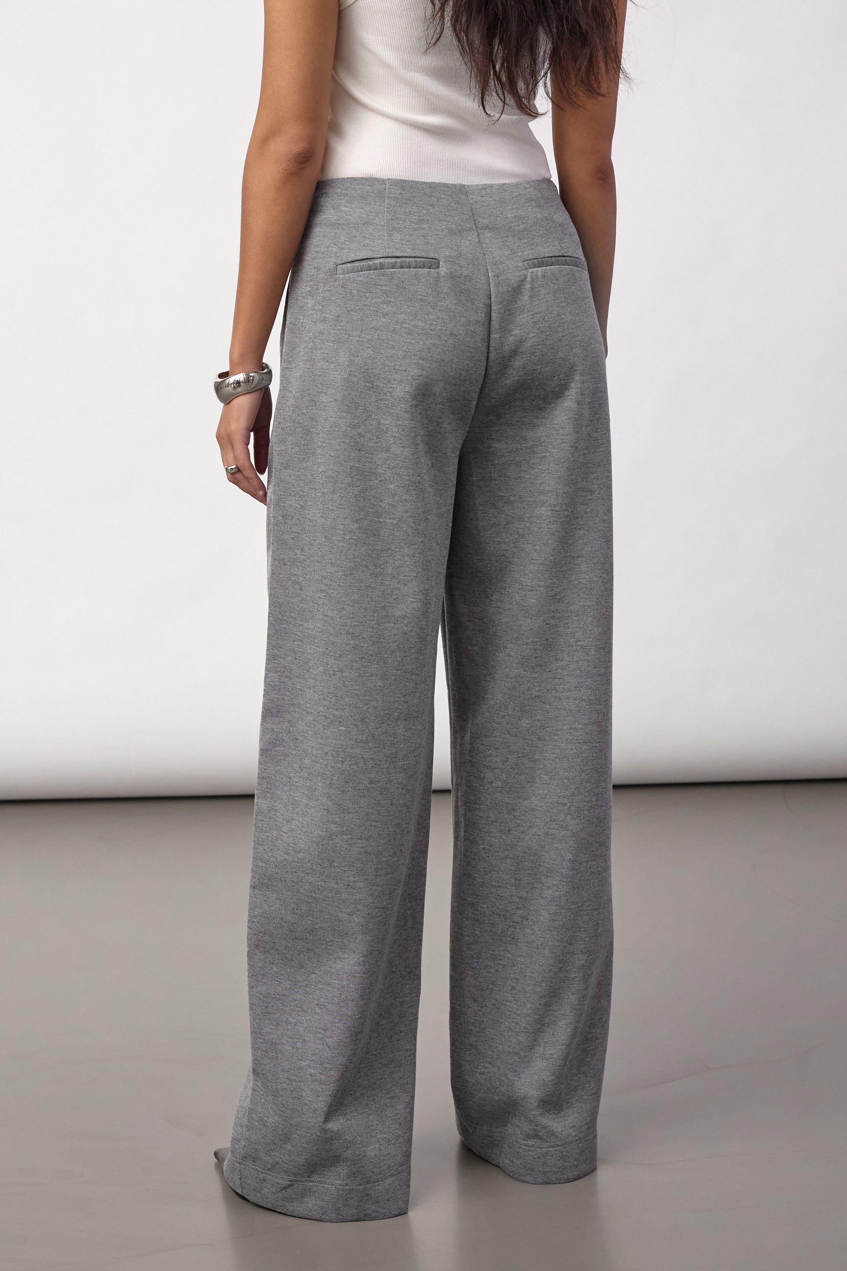 LanceCC Crease Sweatpant - Mid Grey Melange - Co'couture