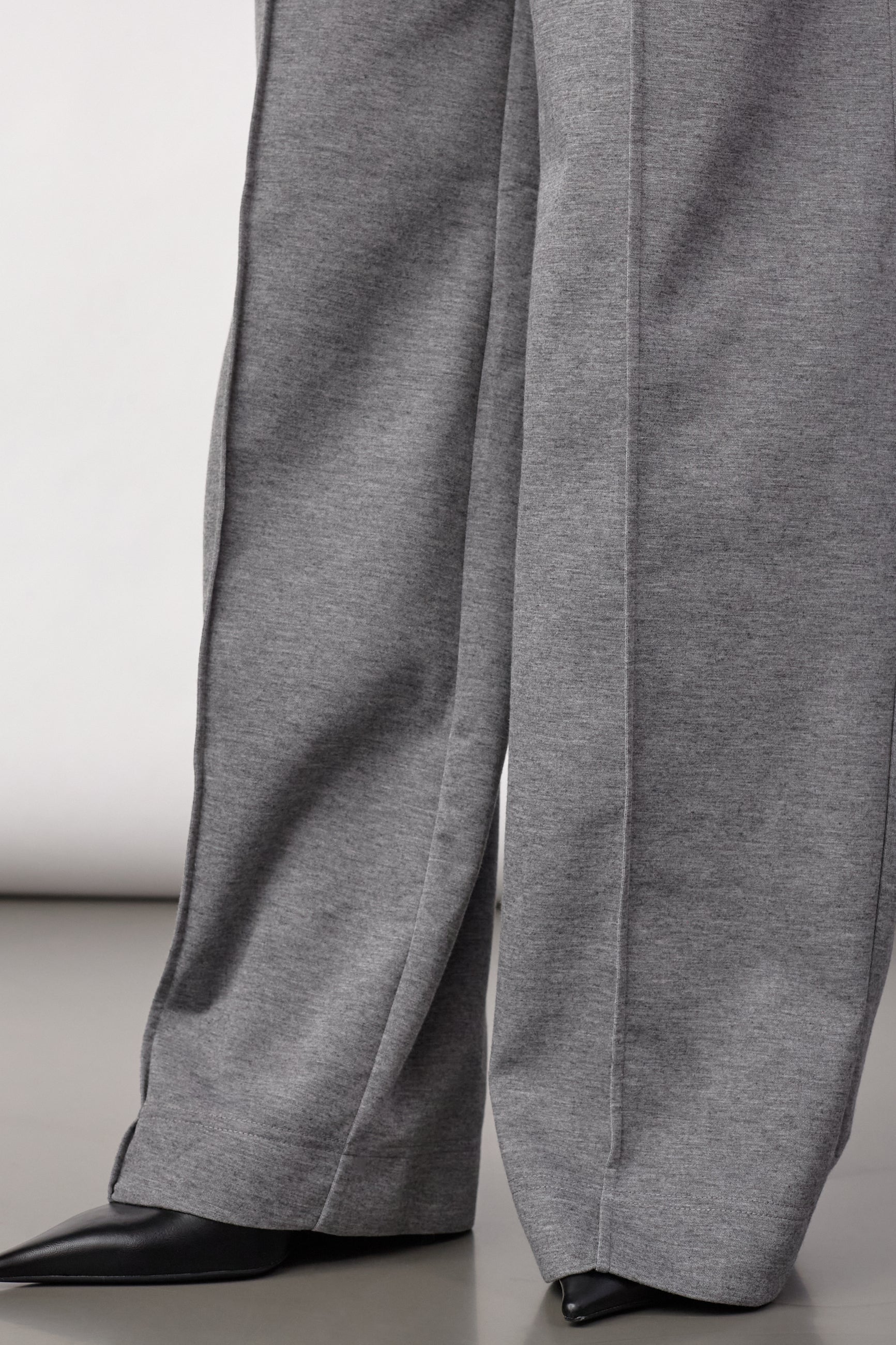 LanceCC Crease Sweatpant - Mid Grey Melange - Co'couture