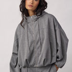 LanceCC Balloon Hoodie - Mid Grey Melange - Co'couture