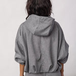 LanceCC Balloon Hoodie - Mid Grey Melange - Co'couture