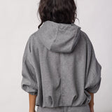 LanceCC Balloon Hoodie - Mid Grey Melange - Co'couture