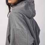 LanceCC Balloon Hoodie - Mid Grey Melange - Co'couture
