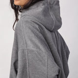LanceCC Balloon Hoodie - Mid Grey Melange - Co'couture