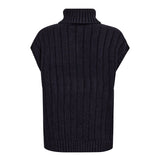 32222 RowCC Oversize Cable Knit Vest - Navy
