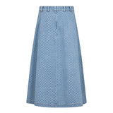 AntoCC Anya Pleat Skirt - Light Denim