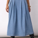 AntoCC Anya Pleat Skirt - Light Denim