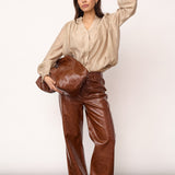 DelinCC Balloon Emb Shirt - Mink