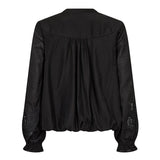 DelinCC Balloon Emb Shirt - Black