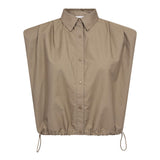 OpheliaCC Pleat SS Shirt - Mink